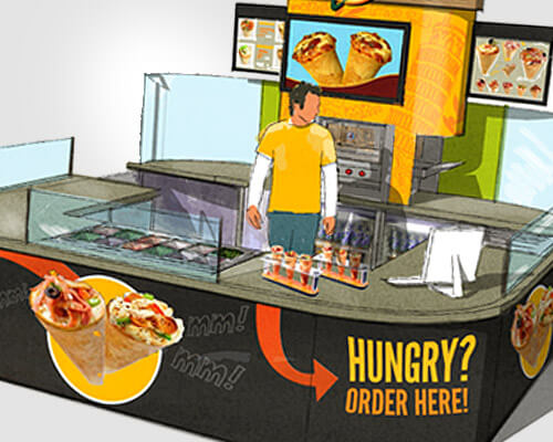 Cone-a-copia Mall Kiosk Concept & Branding | PixelChefs