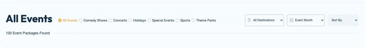 the filter bar
