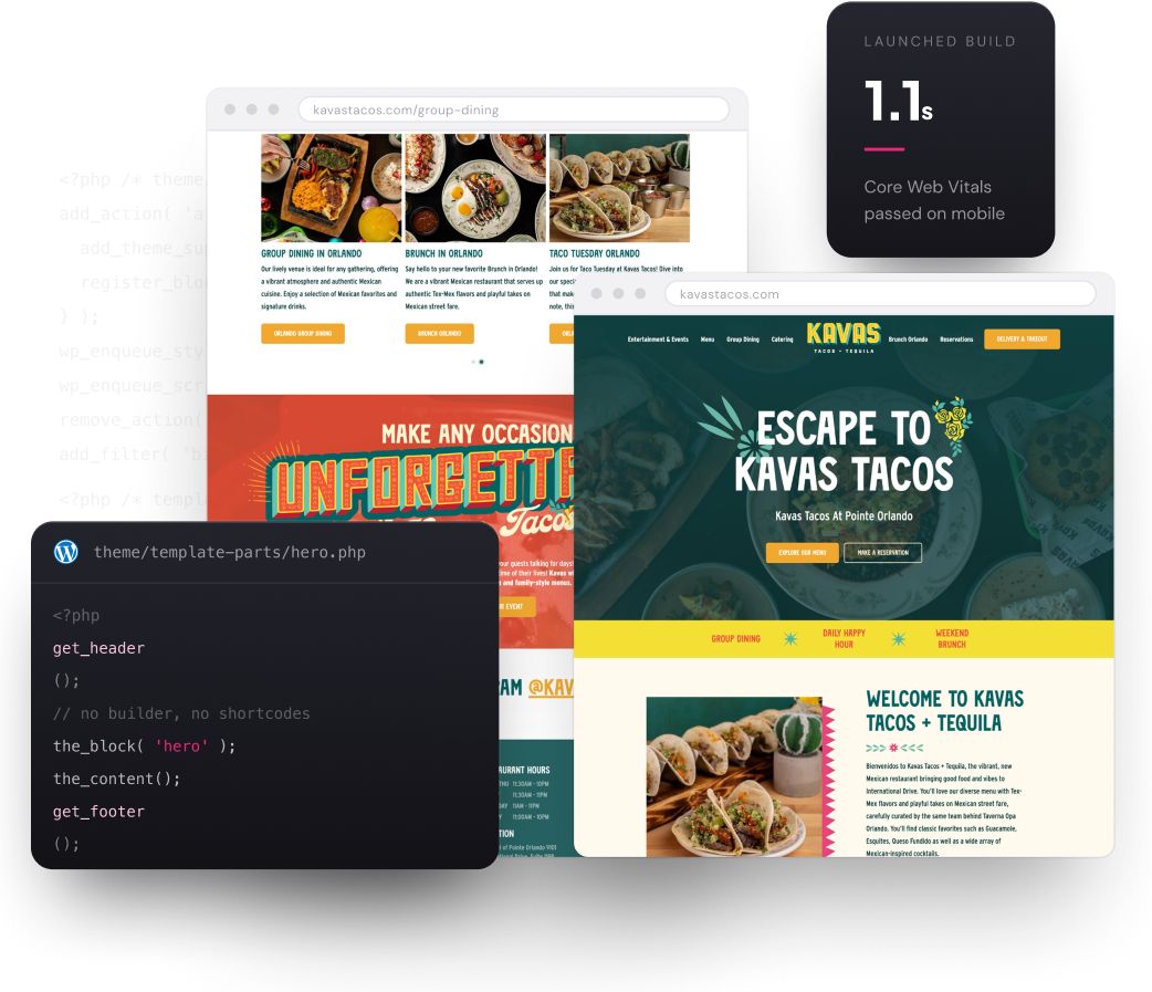 How we build a WordPress site
